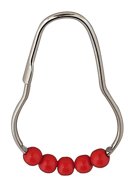 Ridder Duschvorhangringe Villach Chrom-rot günstig online kaufen