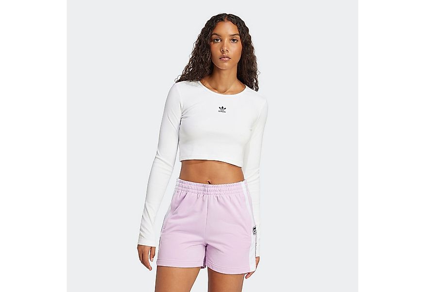 adidas Originals Langarmshirt ESSENTIALS RIBBED CROP bauchfrei, aus Baumwol günstig online kaufen