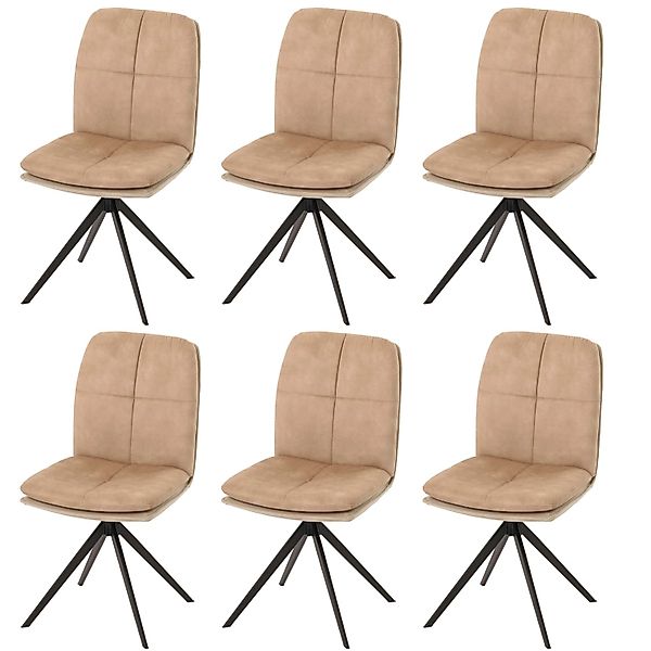 MCW Esszimmerstuhl M68 6er-Set Beige günstig online kaufen