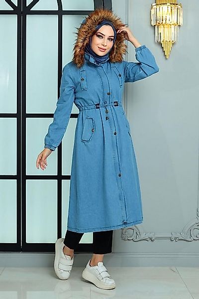 MODAMİHRAM Winterjacke Kapuzen-Denim-Jacke günstig online kaufen