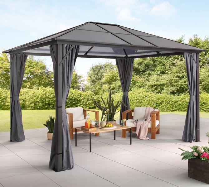 KONIFERA Pavillon "Aruba 2.0" Gestell aus Aluminium, Dach aus Polycarbonat- günstig online kaufen