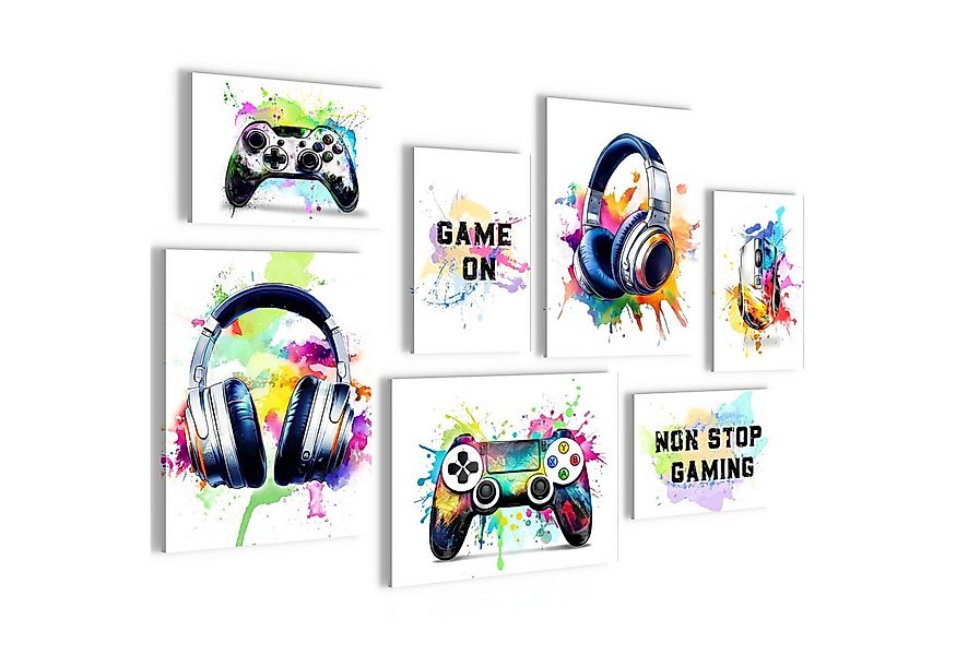 Novart Wandbild Wandbilder Gamer Spielkonsole Jugendzimmer Kinderzimmer Jun günstig online kaufen