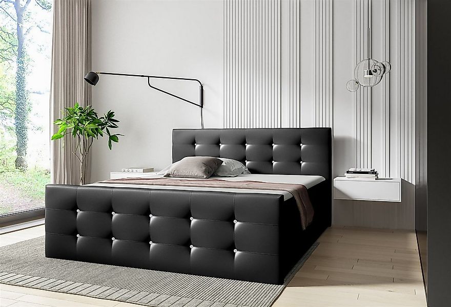 Fun Möbel Boxspringbett Boxspringbett Schlafzimmerbett LIAMOS in Überlänge günstig online kaufen