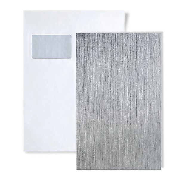 Wallface 1 MUSTERSTÜCK S-10298 DIN A5 Wandpaneel Muster DECO SILVER BRUSHED günstig online kaufen