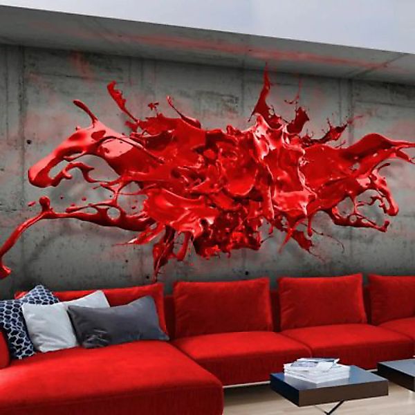 artgeist Fototapete Red Ink Blot mehrfarbig Gr. 400 x 280 günstig online kaufen