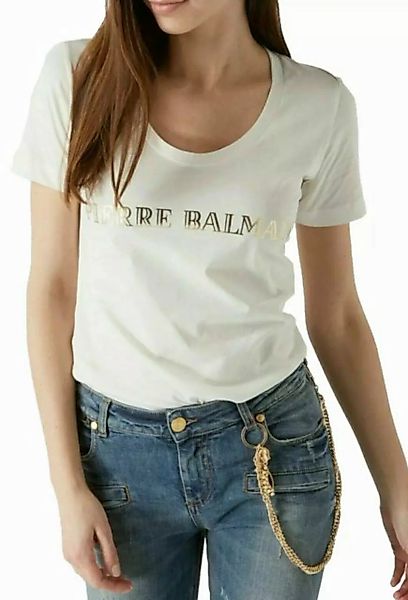 Balmain Paris T-Shirt Pierre Balmain mit ikonischem Logo-Print Taillierter günstig online kaufen