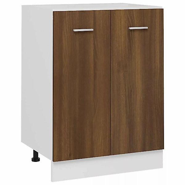 Vidaxl Unterschrank Braun Eichen-optik 60x46x81,5 Cm Holzwerkstoff günstig online kaufen