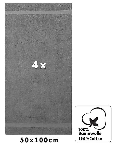 Betz Handtücher 4 Stück Handtücher Premium 50x100 cm, 100% Baumwolle (4-St) günstig online kaufen