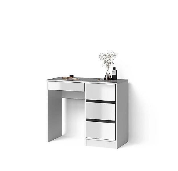 Livinity® Schminktisch Imola, Weiß/Weiß, 90 cm ohne Spiegel (1-St) günstig online kaufen