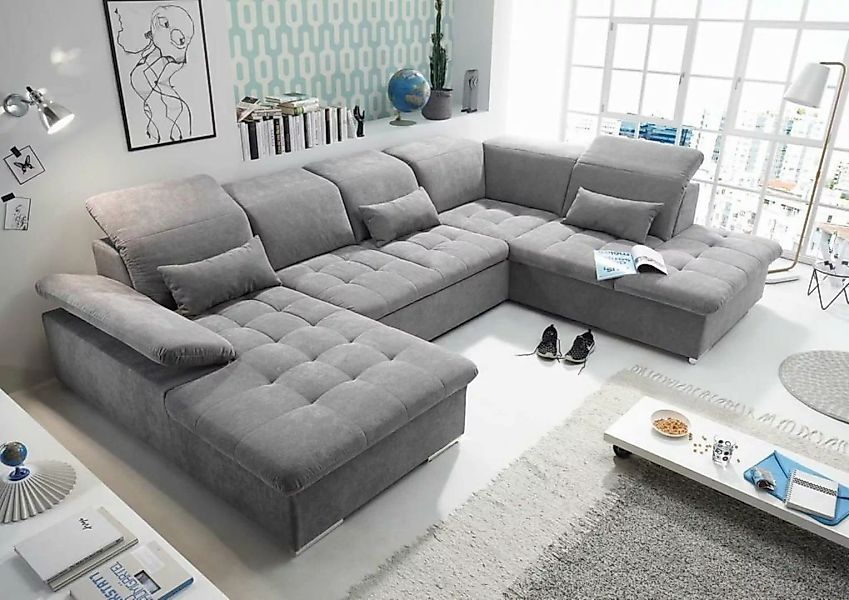 ED EXCITING DESIGN Wohnlandschaft, Wayne Wohnlandschaft 340x240 cm U-Sofa C günstig online kaufen