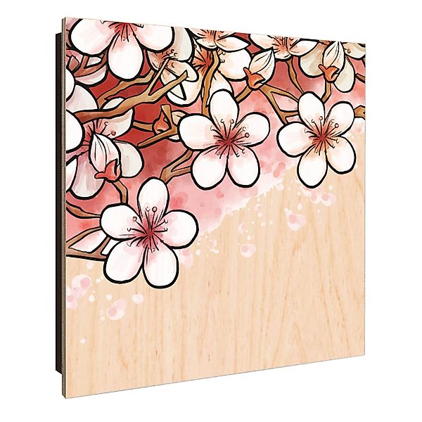 Banjado Großer Schlüsselkasten Holz 30x30cm Schwarz Scharnier Links 50 Hake günstig online kaufen