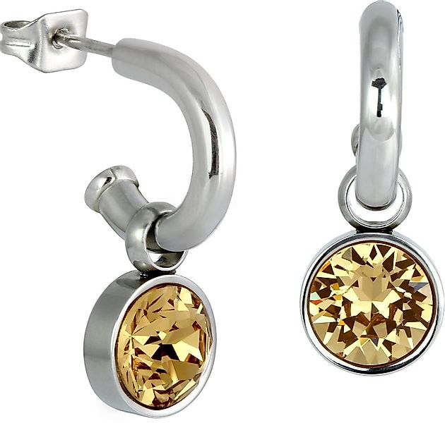 Amello Paar Creolen Amello Ohrringe Edelstahl Creolen (Creolen), Damen Creo günstig online kaufen