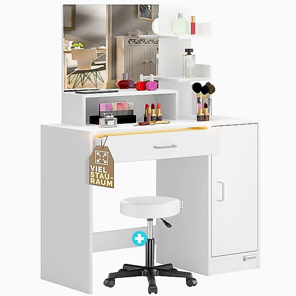 Casaria Schminktisch Jocelyn, mit Spiegel und günstig online kaufen