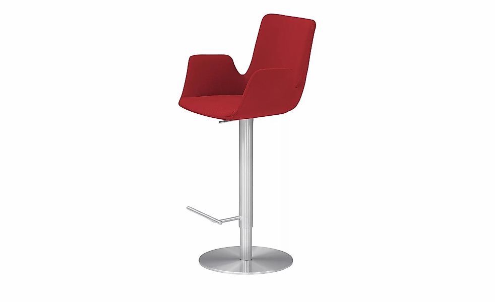 Barhocker  MyHelios ¦ rot ¦ Maße (cm): B: 52 T: 35.0 Polstermöbel > Hocker günstig online kaufen