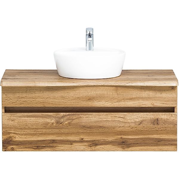 Held Möbel Einzelwaschtisch Trient 121 cm Eiche Natur mit Softclose günstig online kaufen