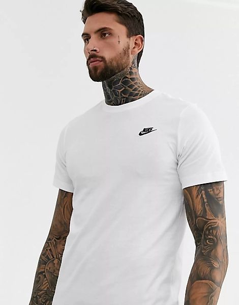Nike Club – Futura – Weißes T-Shirt günstig online kaufen
