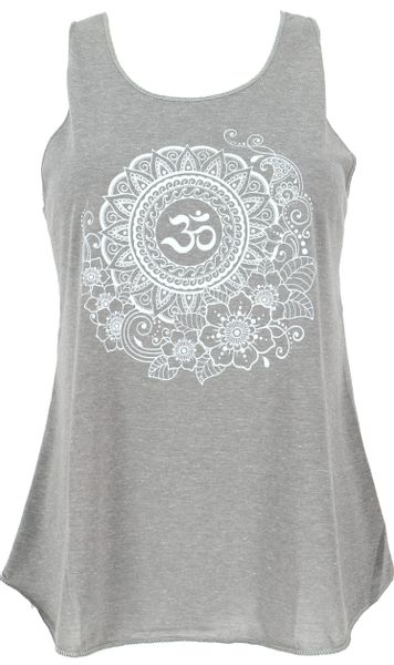 Guru-Shop T-Shirt Tanktop mit Ethnodruck, Om günstig online kaufen
