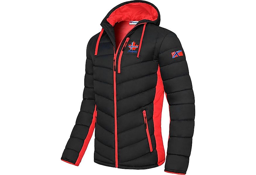 Nebulus Winterjacke MERIK, P5150 - Herren, schwarz-rot, XL günstig online kaufen