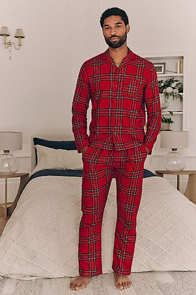 Next Pyjama Schlafanzug mit traditionellem Karomuster, günstig online kaufen
