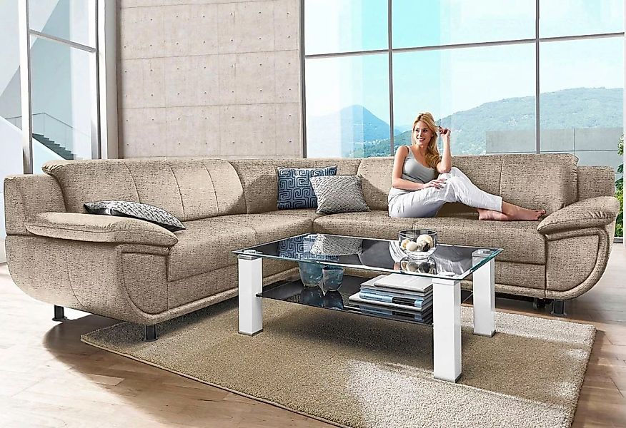 TRENDMANUFAKTUR Ecksofa »Rondo wahlweise mit Schlaffunktion, 267x247 cm (Bx günstig online kaufen