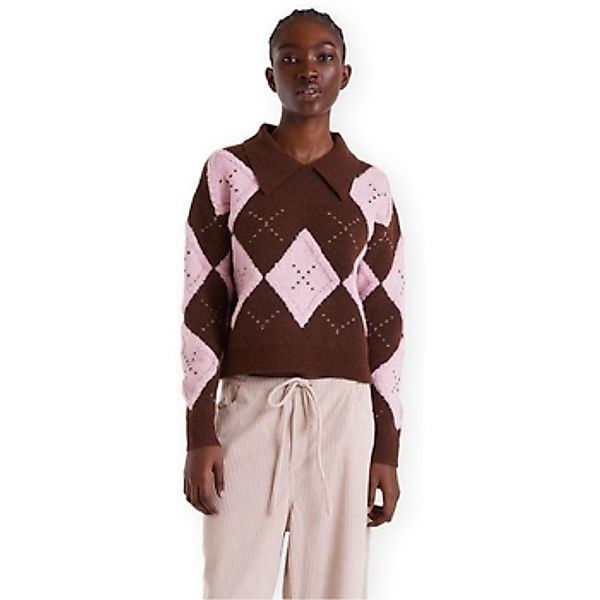 Compania Fantastica  Pullover COMPAÑIA FANTÁSTICA Knit 10152 - Pink/Brown günstig online kaufen