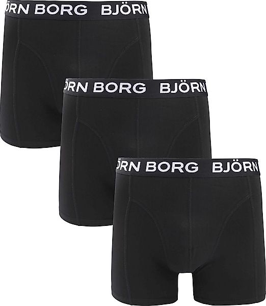 Bjorn Borg Boxers Cotton Stretch 3-Pack Schwarz - Größe L günstig online kaufen