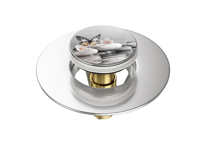 Sanilo Waschbeckenstöpsel Pop-Up Vanesa, hochwertig, universell, mit Motiv, günstig online kaufen