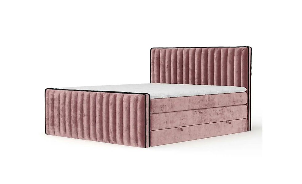 Boxspringbett mit Stauraum   ¦ rosa/pink ¦ Maße (cm): B: 144 H: 120 Betten günstig online kaufen