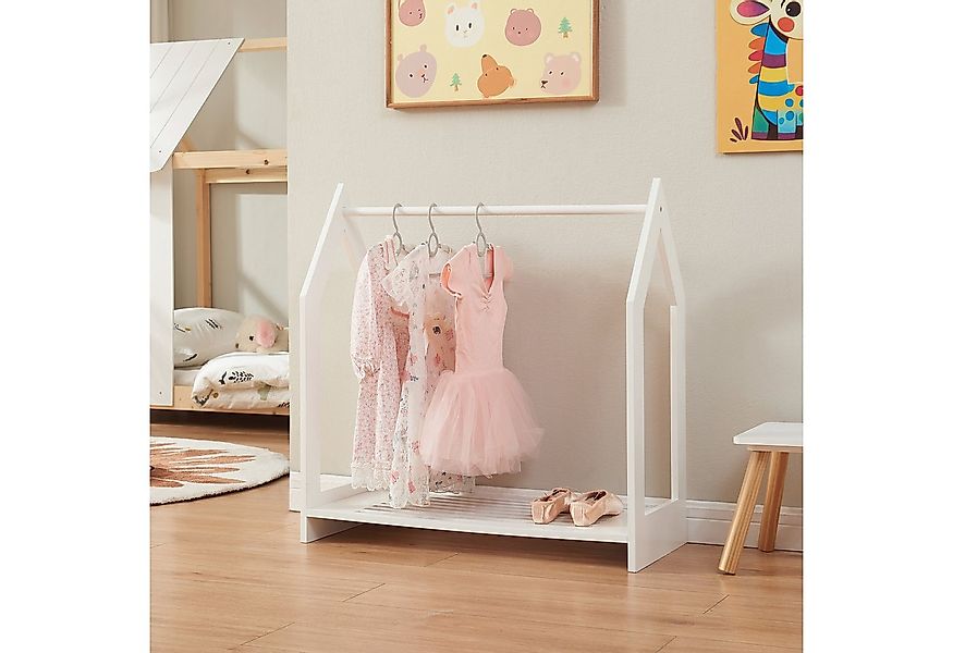 en.casa Garderobenständer, »Langeskov« Kinder-Kleiderständer 78x75x35cm Sch günstig online kaufen