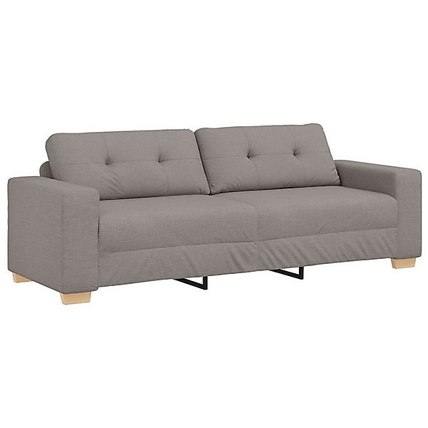 vidaXL Sofa 3-Sitzer Sofa in Taupe, 180 cm, Stoff, 1 Teile günstig online kaufen