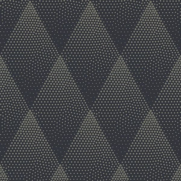 PROFHOME 374193-GU Grafik Tapete Geometrisch schimmernd Gold Schwarz 0,53 m günstig online kaufen