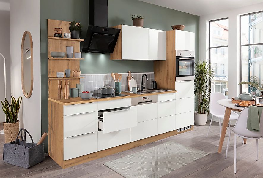KOCHSTATION Küchenzeile »KS-Brindisi Breite 280 cm«, wahlweise mit E-Geräte günstig online kaufen