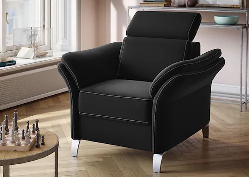 sit&more Sessel »Vincenzo«, inklusive Kopfteilverstellung günstig online kaufen