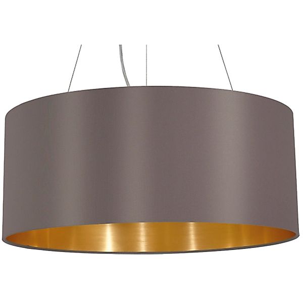 Eglo Pendelleuchte Maserlo 3-flammig Cappuccino günstig online kaufen