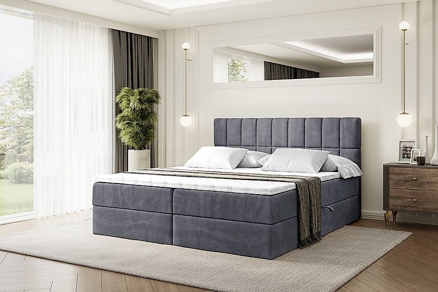 ALTDECOR Boxbett MIAMI (Multipocket-Matratze H4, H3 Matratze Bonellfederung günstig online kaufen