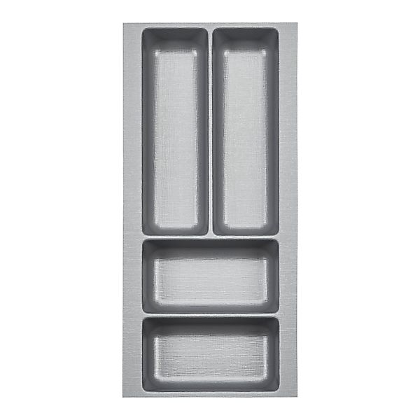 SO-TECH® Besteckeinsatz Orga-Box 2 silbergrau Canvas günstig online kaufen