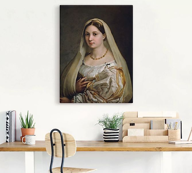 Artland Leinwandbild »Damenbildnis "La Velata"«, Frau, (1 St.) günstig online kaufen