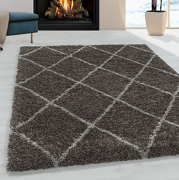 Ayyildiz Teppiche Hochflor-Teppich »ALVOR 3401«, rechteckig, 50 mm Höhe, Sh günstig online kaufen