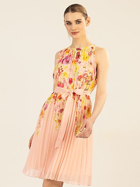 Apart Sommerkleid aus leicht körnigem, bedrucktem günstig online kaufen