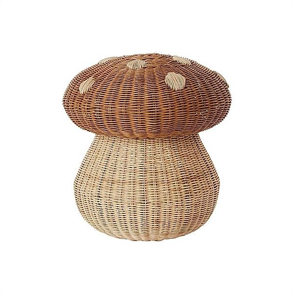 OYOY Aufbewahrungskorb Pilz, aus Rattan, abnehmbarer günstig online kaufen