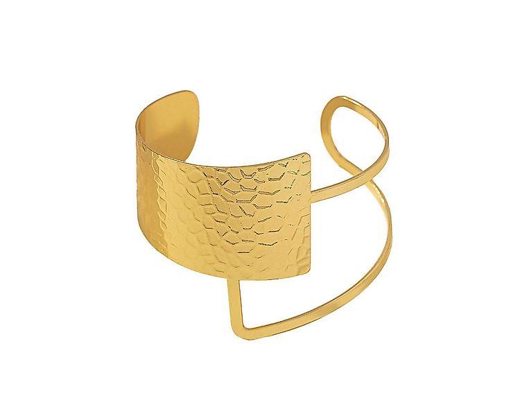 KARMA Armreif Gold oder Silber modern Größenverstellbar modern Damenarmreif günstig online kaufen