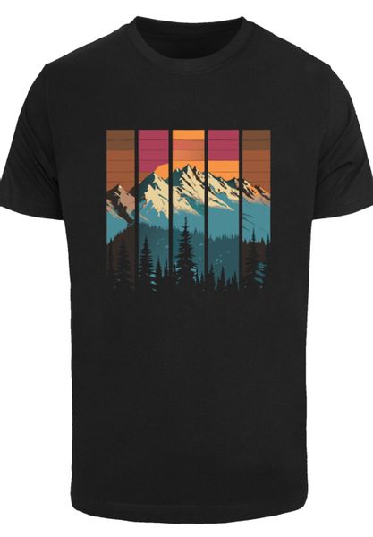 F4NT4STIC T-Shirt "Berg Sonnenuntergang Retro" Premium Qualität günstig online kaufen
