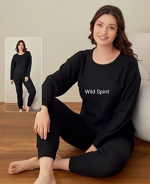 fashionshowcase Schlafanzug Restposten Pyjama Damen Hausanzug günstig online kaufen