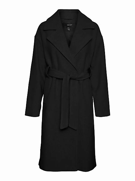 VERO MODA Longline Mantel Damen Schwarz günstig online kaufen