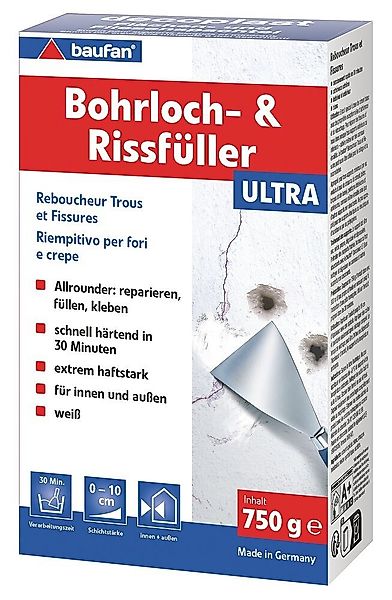 baufan® Spachtelmasse Bohrloch- und Rissfüller ULTRA günstig online kaufen