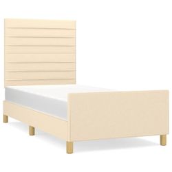 vidaXL Bett Bettgestell ohne Matratze Blau günstig online kaufen