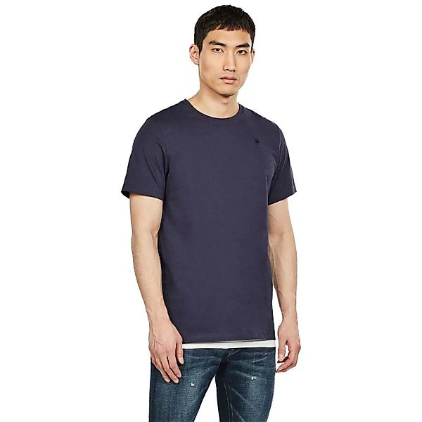 G-star Base-s Ribbed Kurzarm T-shirt 2XS Sartho Blue günstig online kaufen
