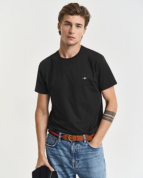 Gant T-Shirt SLIM SHIELD SS T-SHIRT mit Logostickerei auf der Brust günstig online kaufen