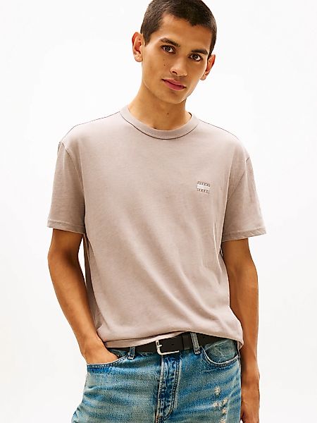 Tommy Jeans T-Shirt "TJM REG BADGE" Rundhals, Jersey, meliert, regular fit günstig online kaufen