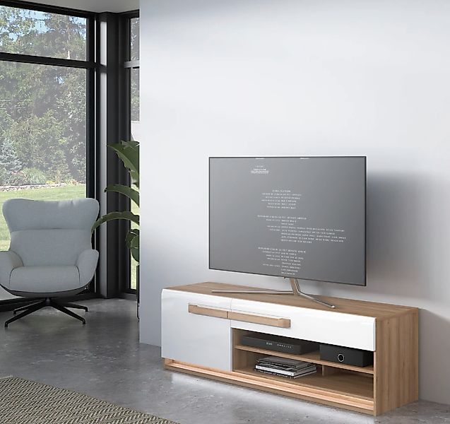 FORTE Lowboard "Attention TV-Board, TV-Schrank", TV-Board, Beleuchtung, Sof günstig online kaufen